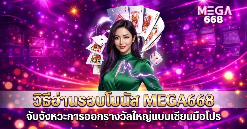 วิธีอ่านรอบโบนัส MEGA668 จับจังหวะการออกรางวัลใหญ่แบบเซียนมือโปร